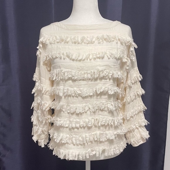 Ulla Johnson Frayed Fringe Pullover - Picture 1 of 12